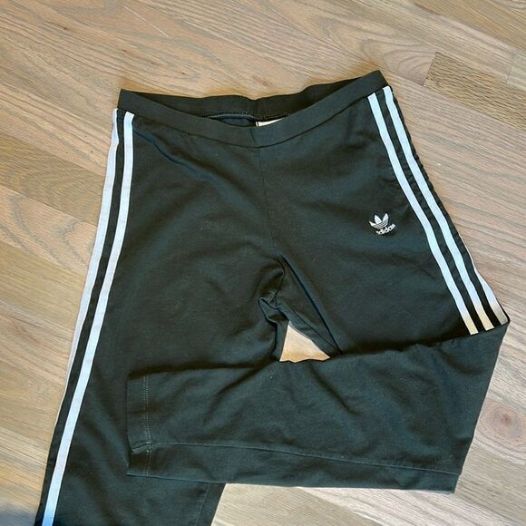 Adidas Hunter Green Leggings US Size 12 - Picture 1 of 6
